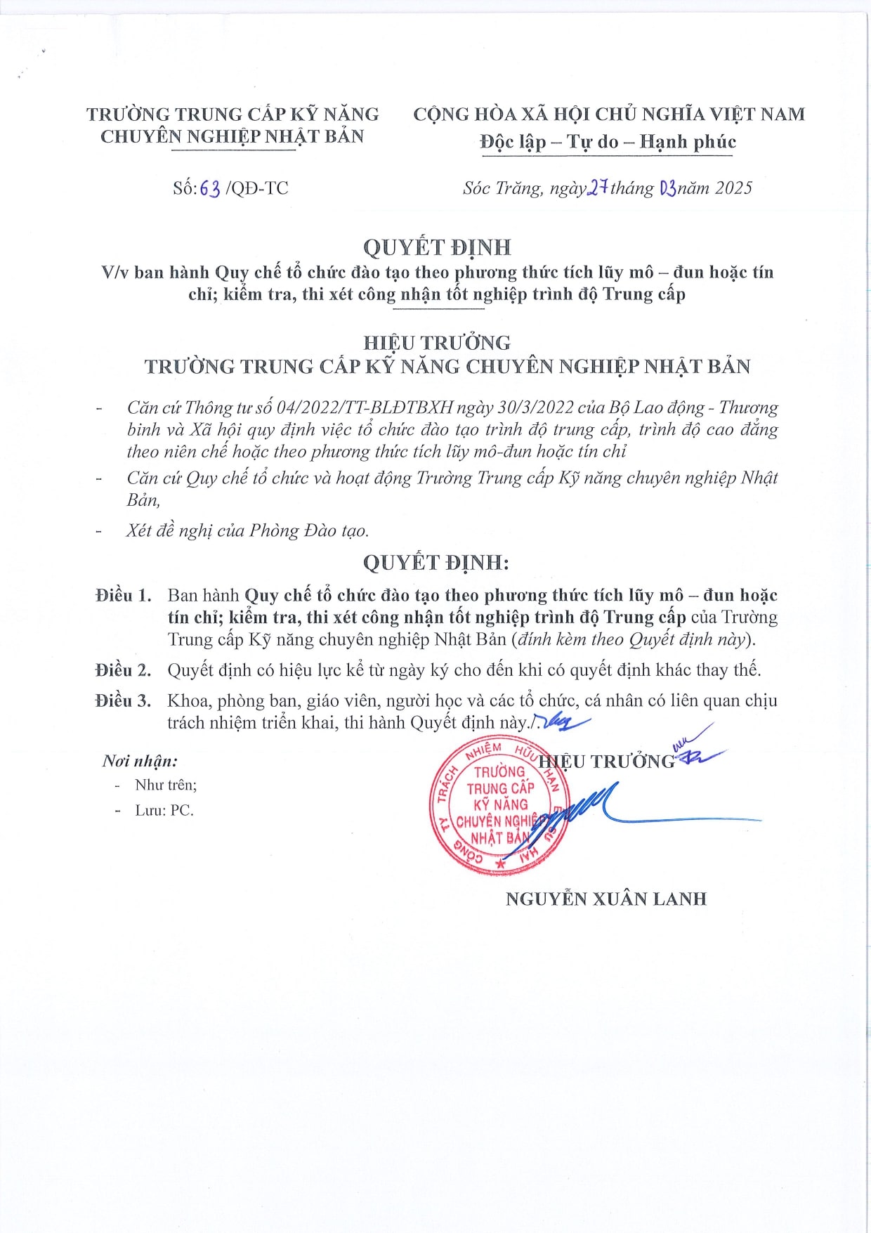 Trường trung cấp chuyên nghiệp Nhật Bản