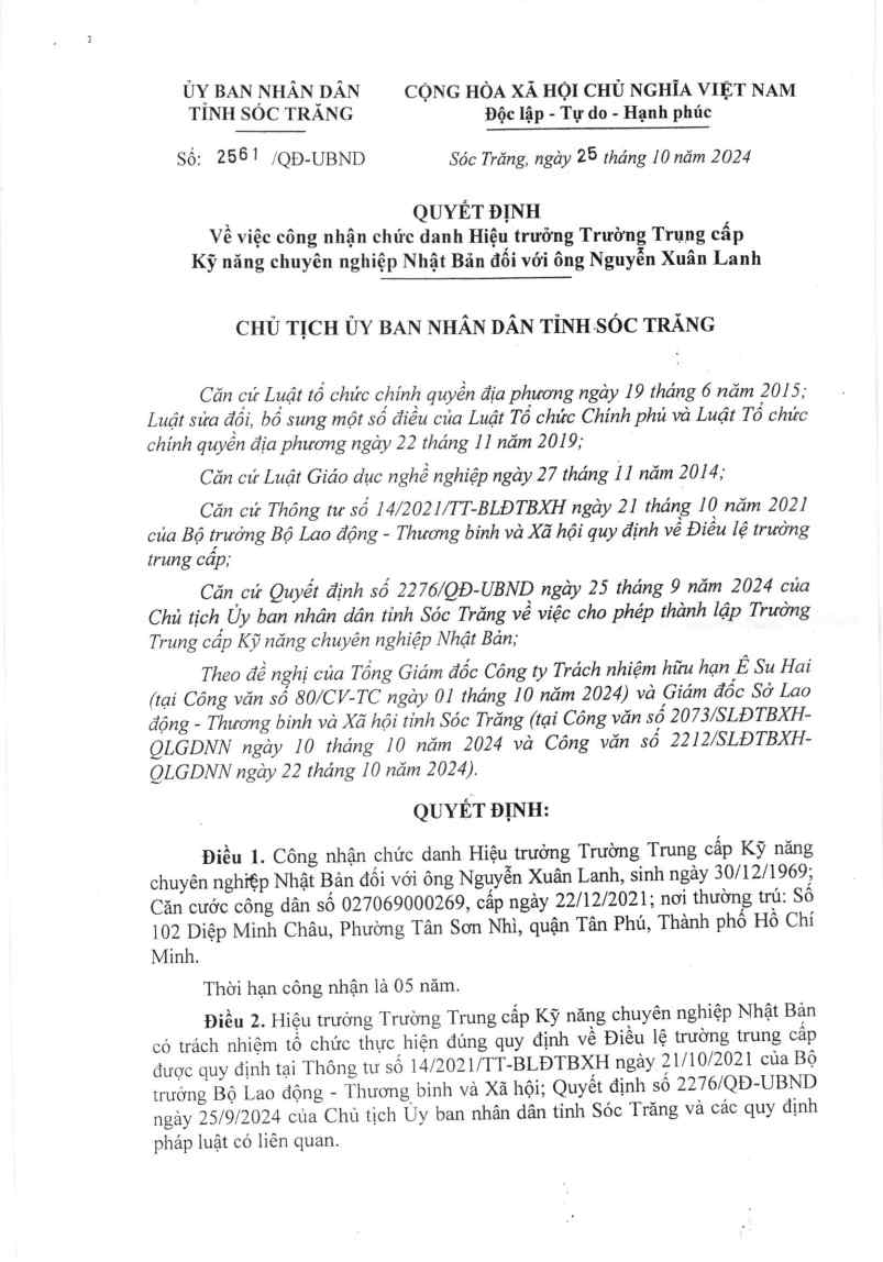 Trường trung cấp chuyên nghiệp Nhật Bản