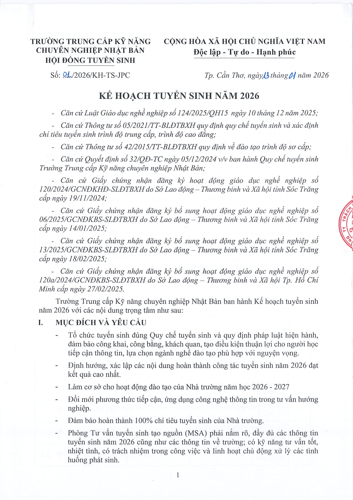 Trường trung cấp chuyên nghiệp Nhật Bản