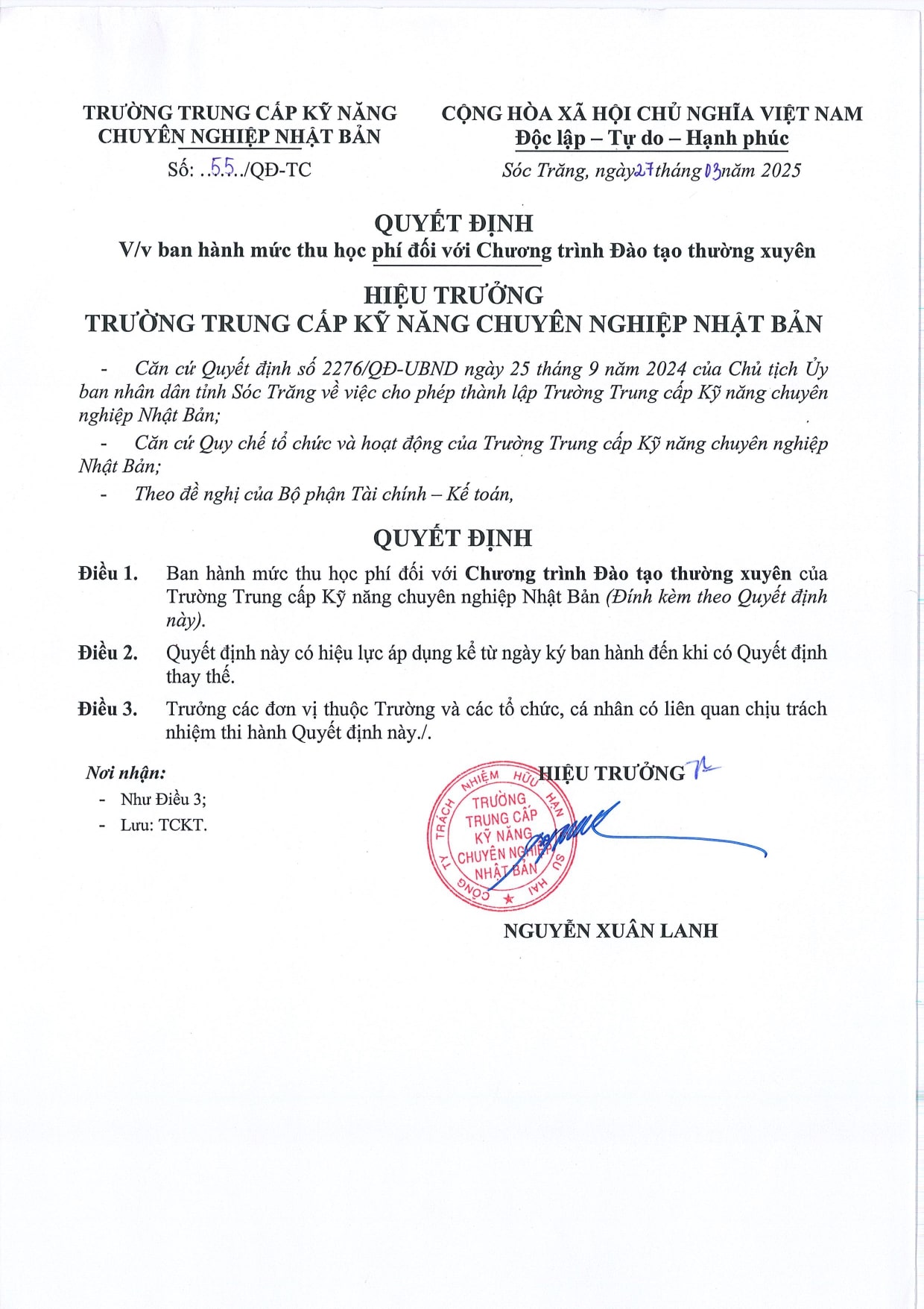 Trường trung cấp chuyên nghiệp Nhật Bản