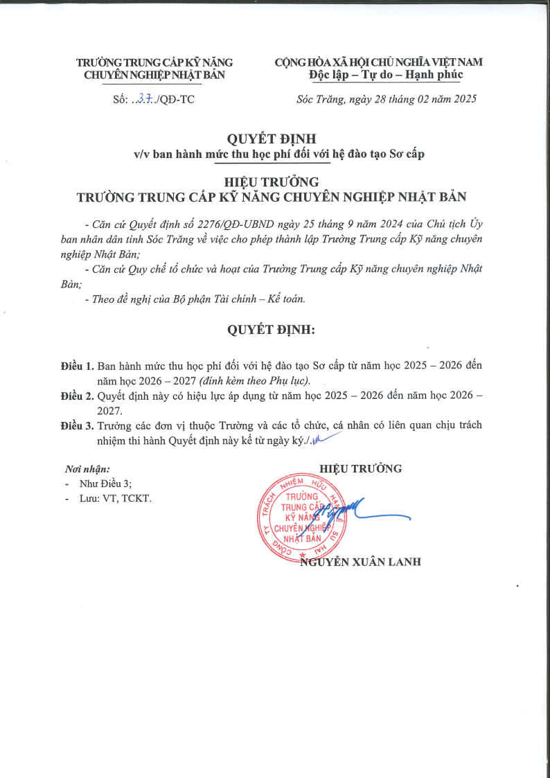 Trường trung cấp chuyên nghiệp Nhật Bản