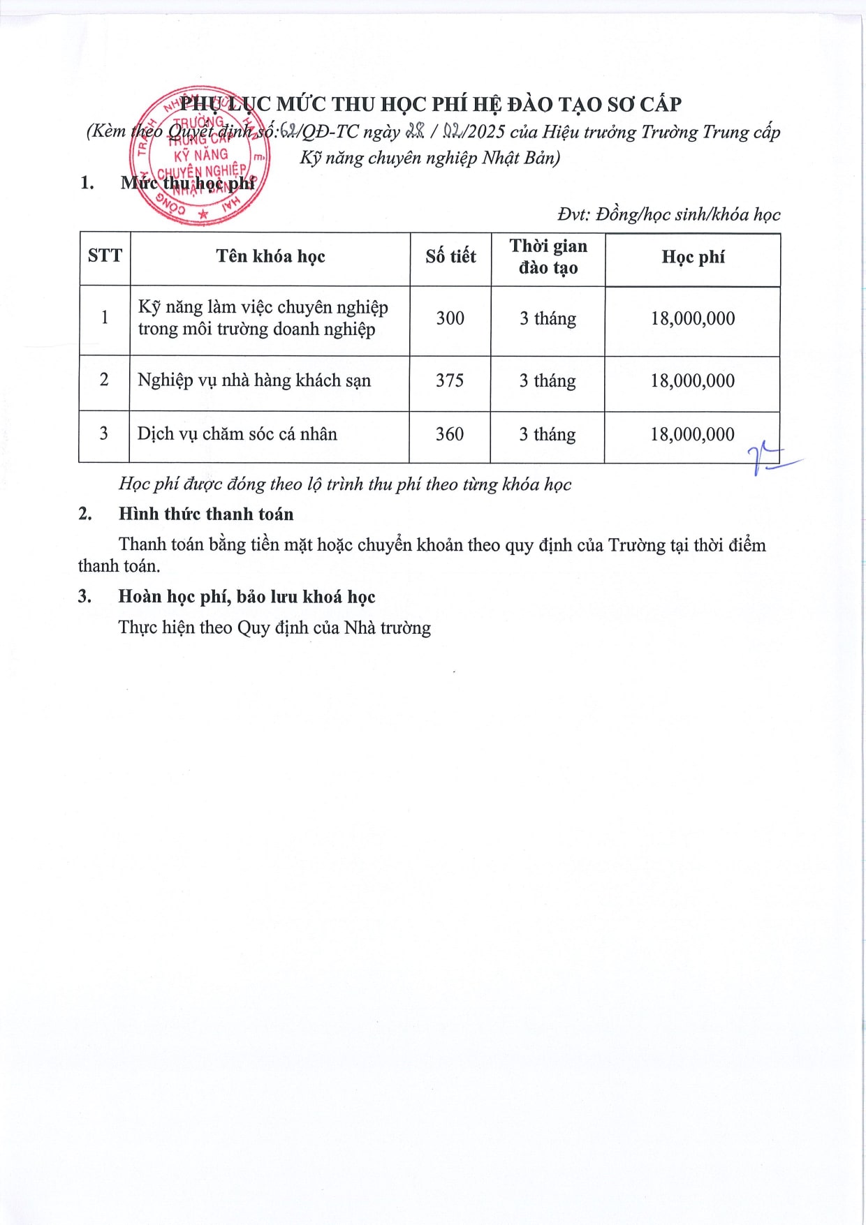 Trường trung cấp chuyên nghiệp Nhật Bản