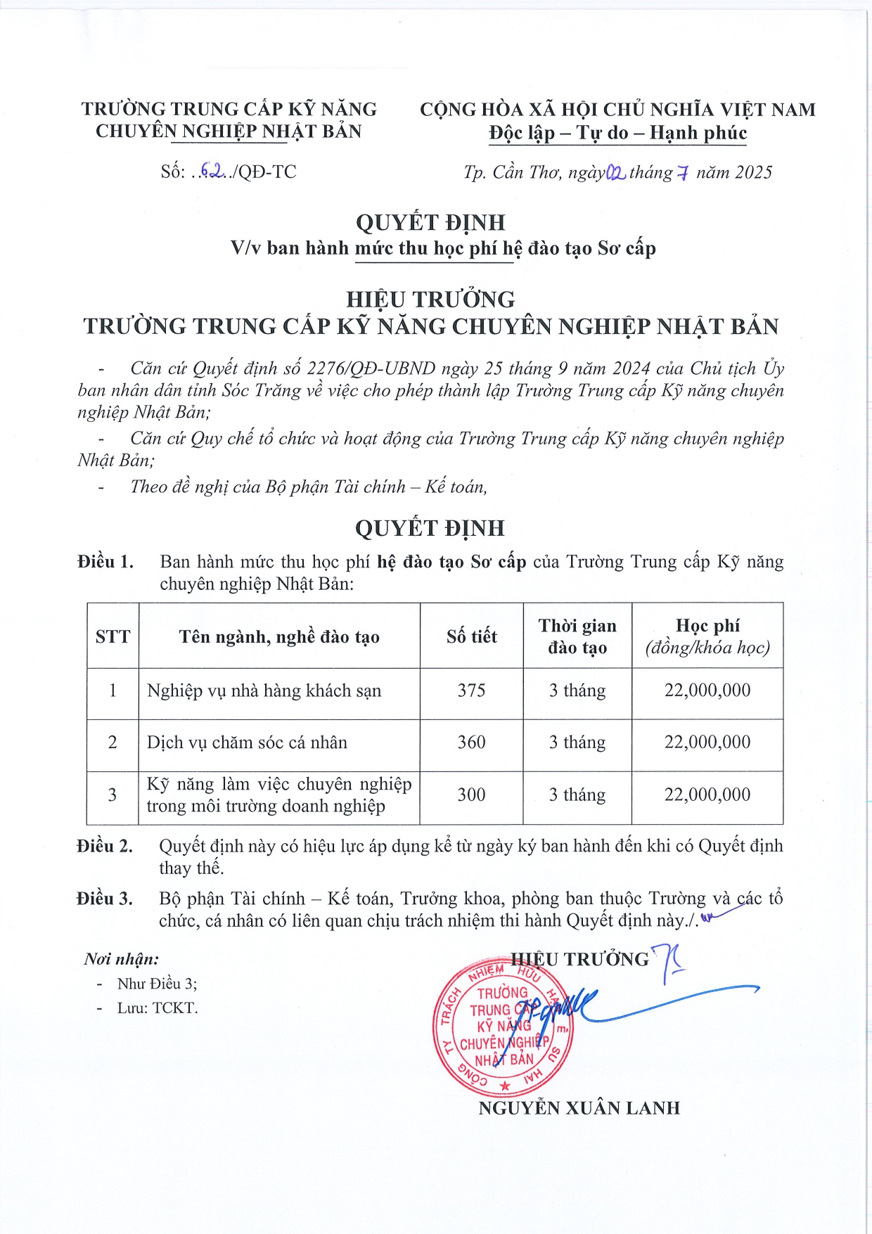 Trường trung cấp chuyên nghiệp Nhật Bản