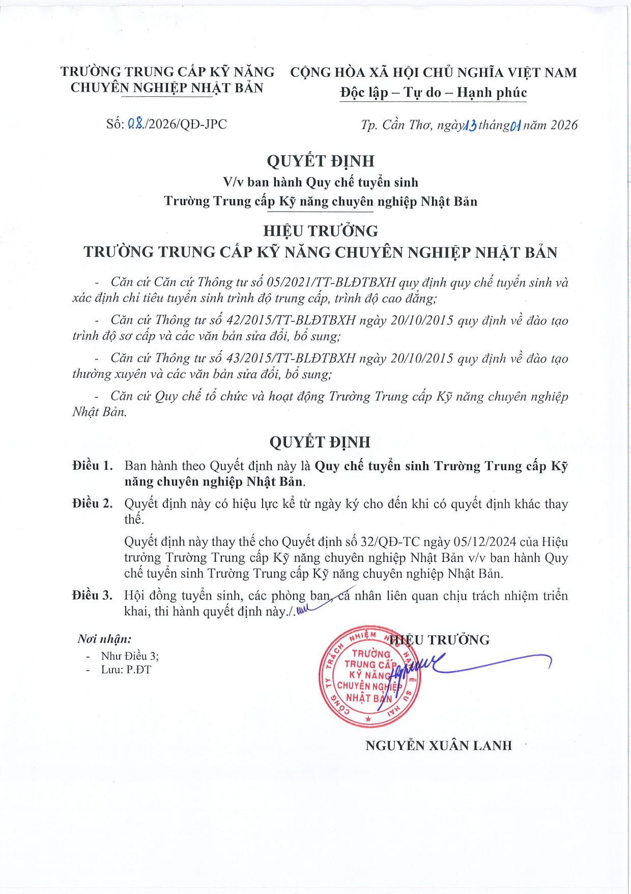 Trường trung cấp chuyên nghiệp Nhật Bản