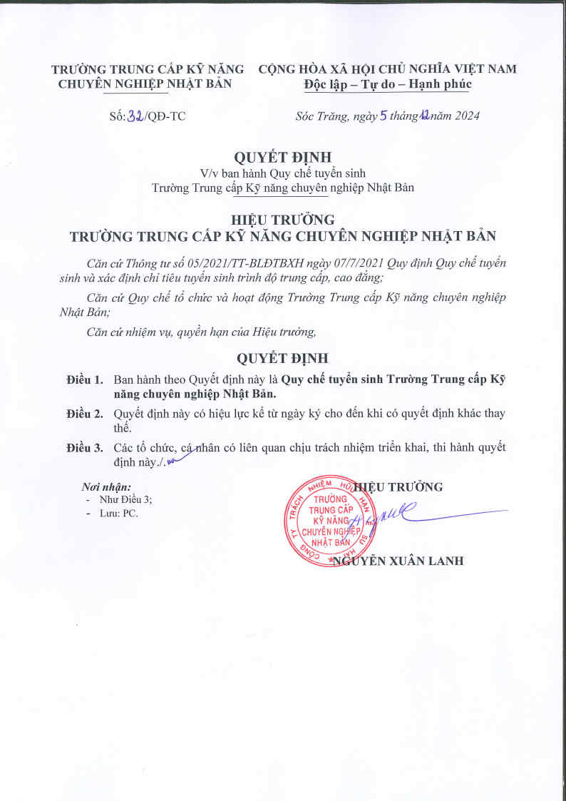 Trường trung cấp chuyên nghiệp Nhật Bản