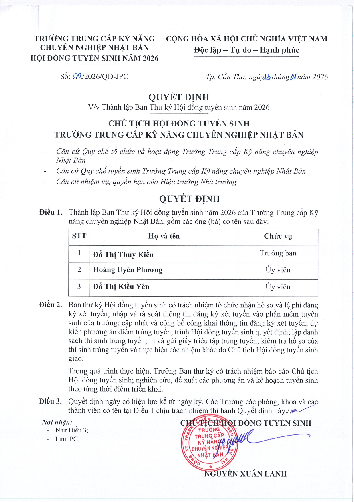 Trường trung cấp chuyên nghiệp Nhật Bản