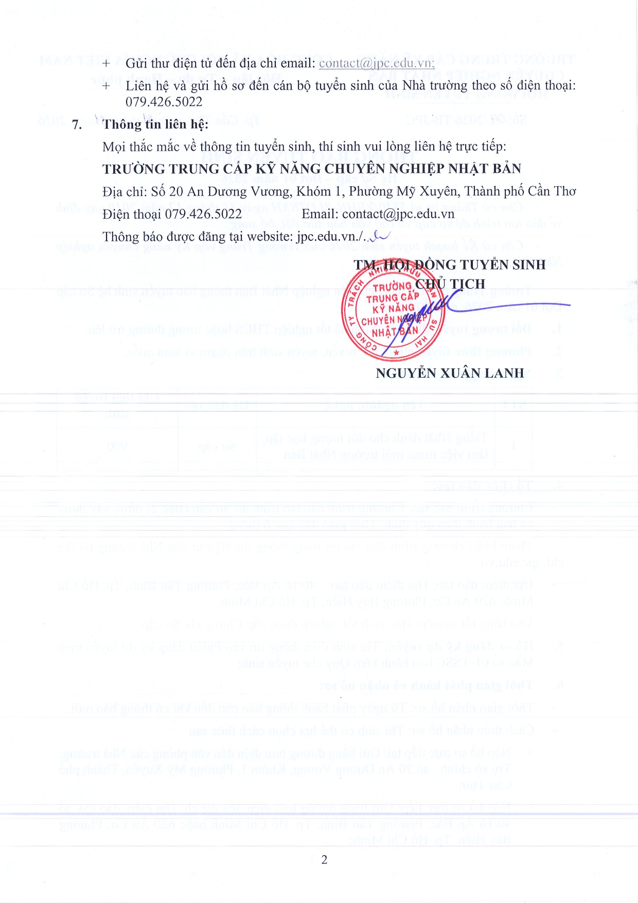 Trường trung cấp chuyên nghiệp Nhật Bản