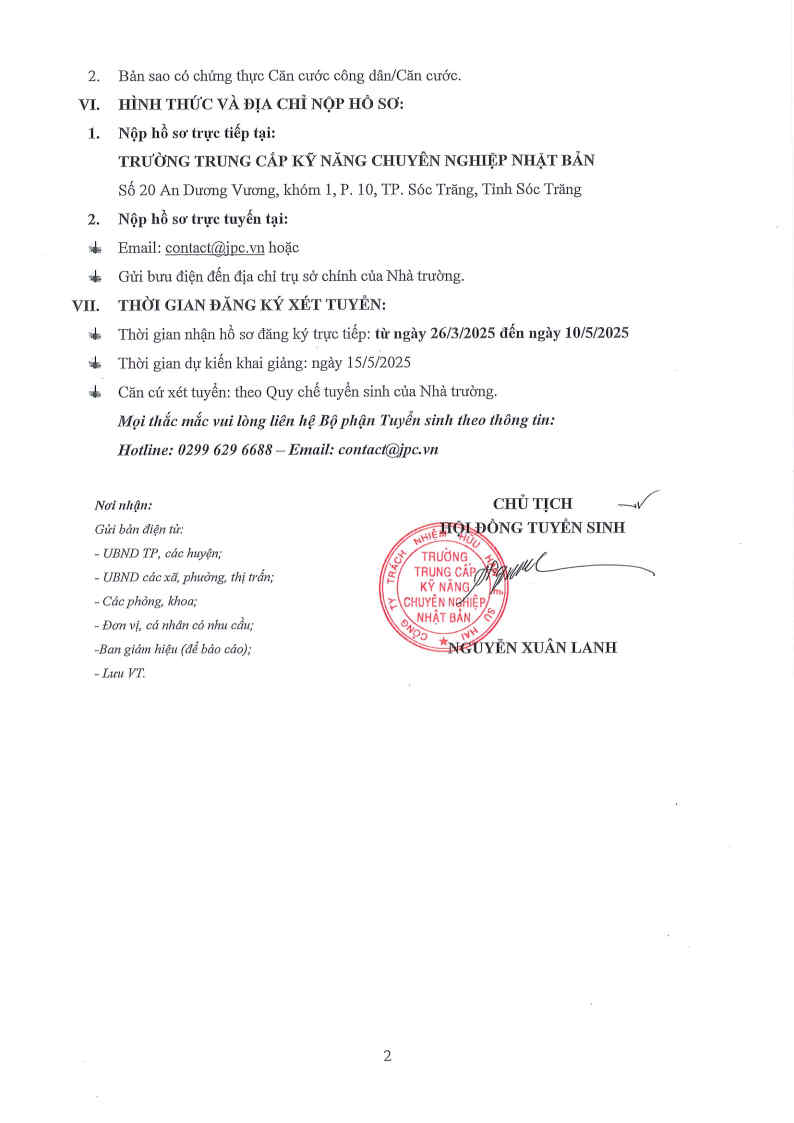 Trường trung cấp chuyên nghiệp Nhật Bản