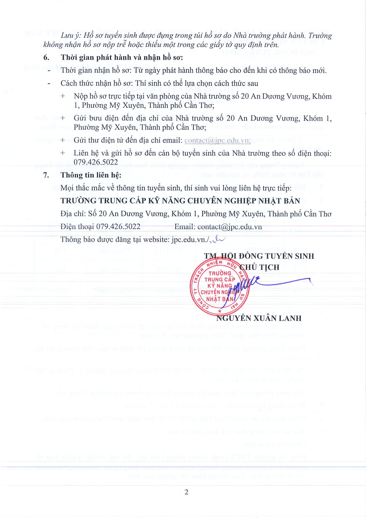 Trường trung cấp chuyên nghiệp Nhật Bản